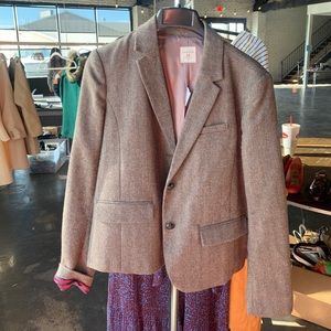Jcrew herringbone tweed schoolboy blazer - size 12